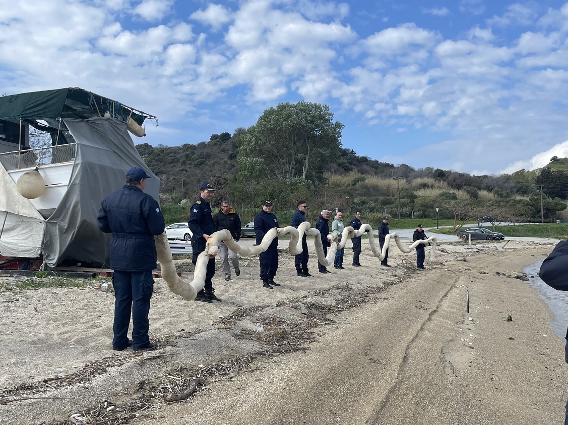 Άσκηση του λιμενικού στο λιμάνι Ιερισσού