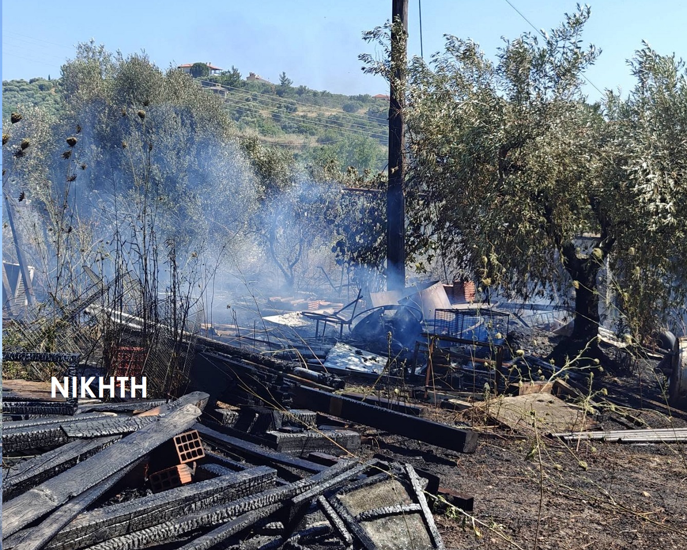 Πυρκαγιά στη Νικήτη Πυρκαγιά στη Νικήτη