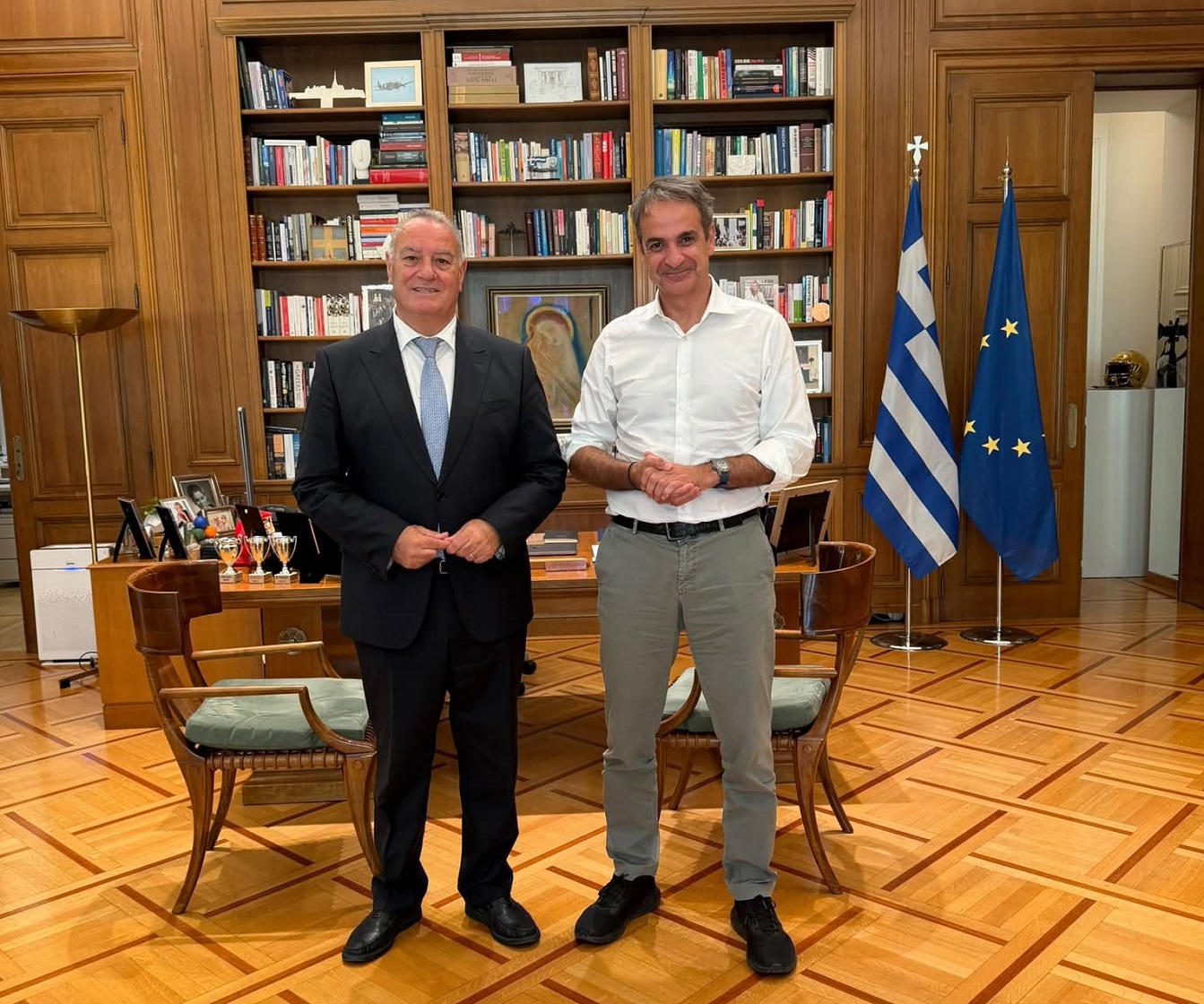 Συνάντηση Κ. Μητσοτάκης με Γ. Γιώργου Συνάντηση Κ. Μητσοτάκης με Γ. Γιώργου