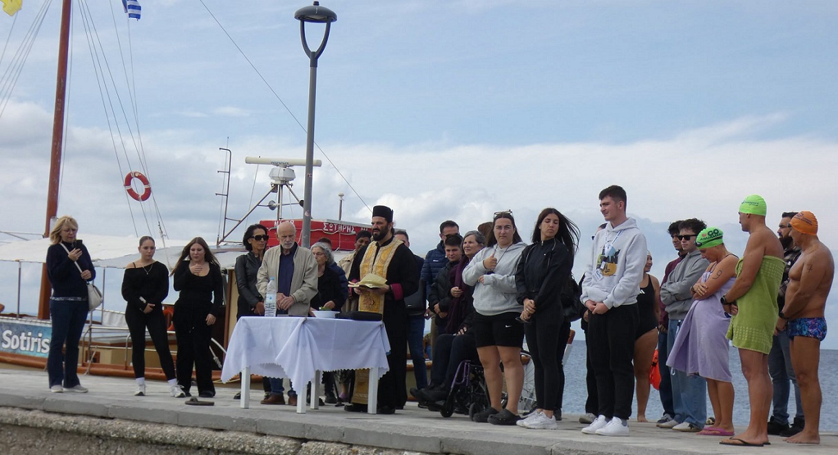 Αγιασμός πριν τον 19ο κολυμβητικό Αγώνα Ψυχής Αγιασμός πριν τον 19ο κολυμβητικό Αγώνα Ψυχής